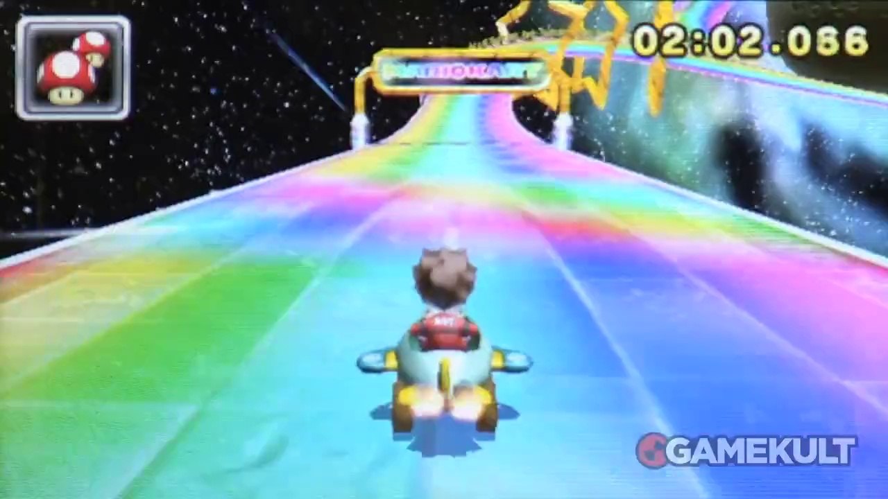 Mario Kart 7 - Raccourcis Route Arc-en-Ciel