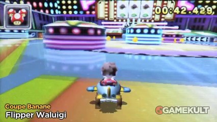 Mario Kart 7 - Raccourcis Flipper Waluigi