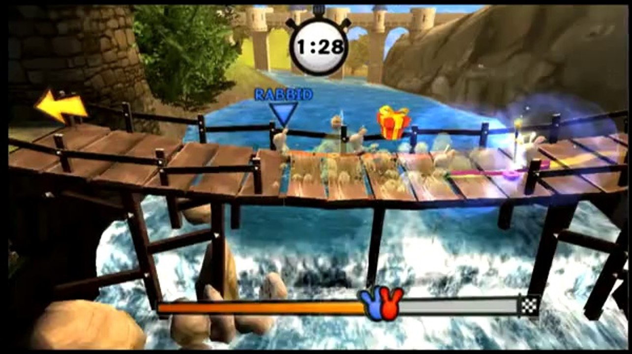 The Lapins Crétins :  Retour vers le Passé - La course au papier toilette