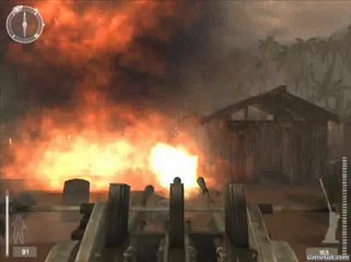 Medal of Honor : Batailles du Pacifique - Un canon en action