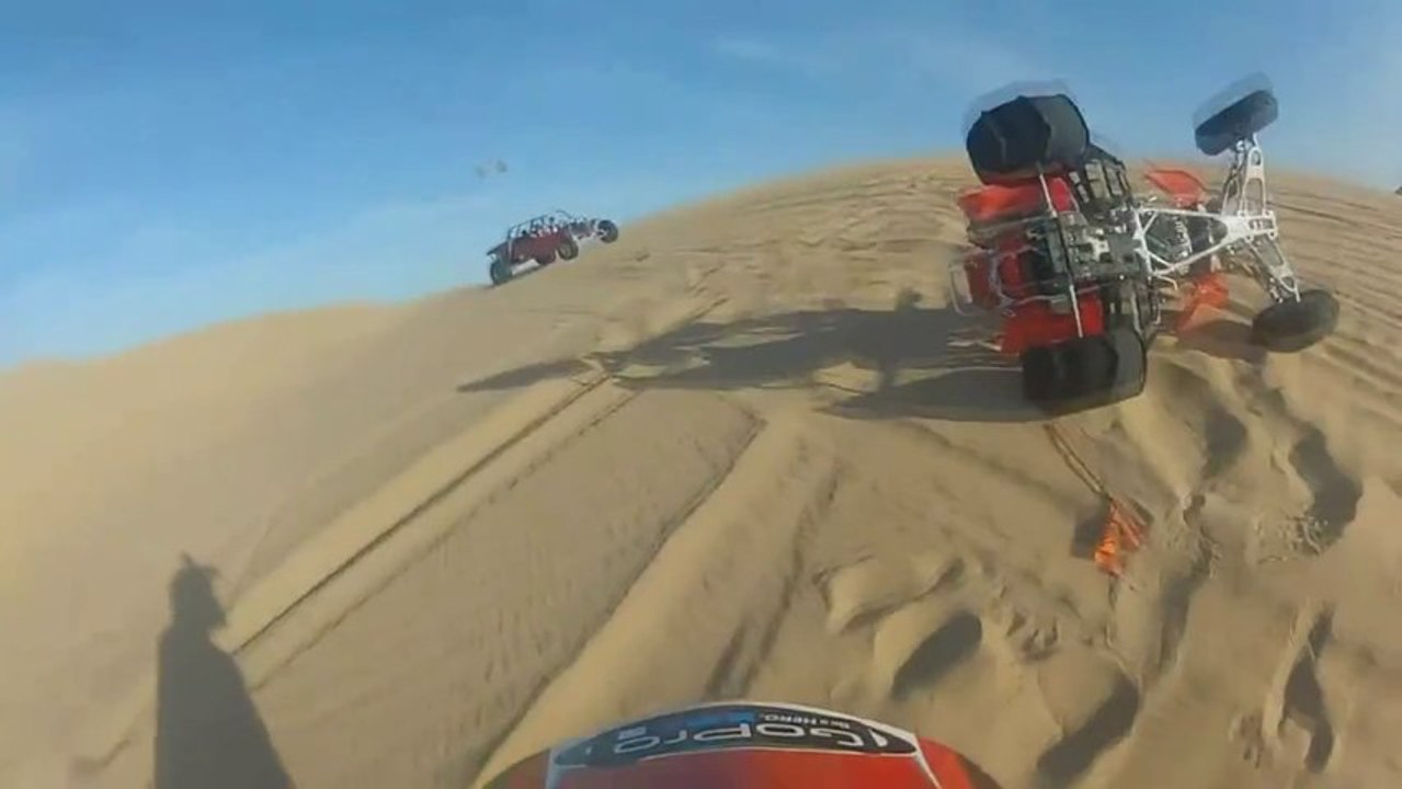 ATV Accident - Rider Flips Quad Bike