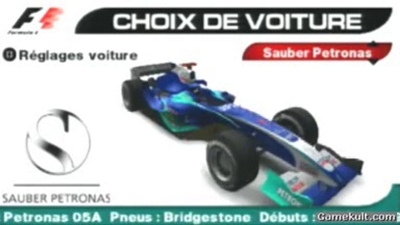 F1 Grand Prix - Les écuries et leurs voitures