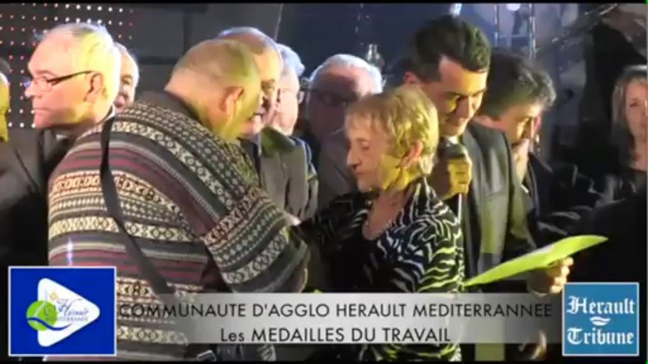 SAINT THIBERY - 2014 - MEDAILLES DU TRAVAIL - COMMUNAUTE d'AGGLOMERATION HERAULT MEDITERRANNE