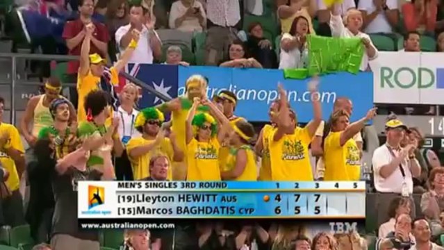 Hewitt - Baghdatis Australian Open 2008 3rd round