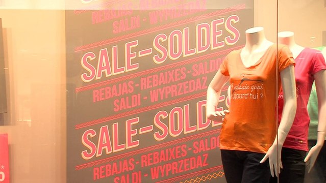 Début des Soldes d'hiver 2014 à Calais