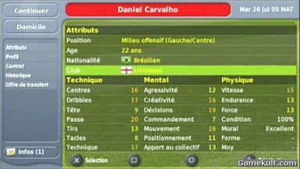 Football Manager Handheld - Propositions de recrutement