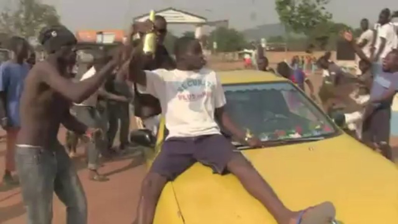 Centrafrique: scènes de liesse après la démission de Djotodia