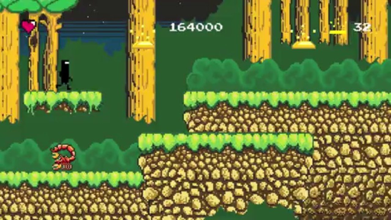 Bit Trip Runner 2. Retro/secreto.1º mundo