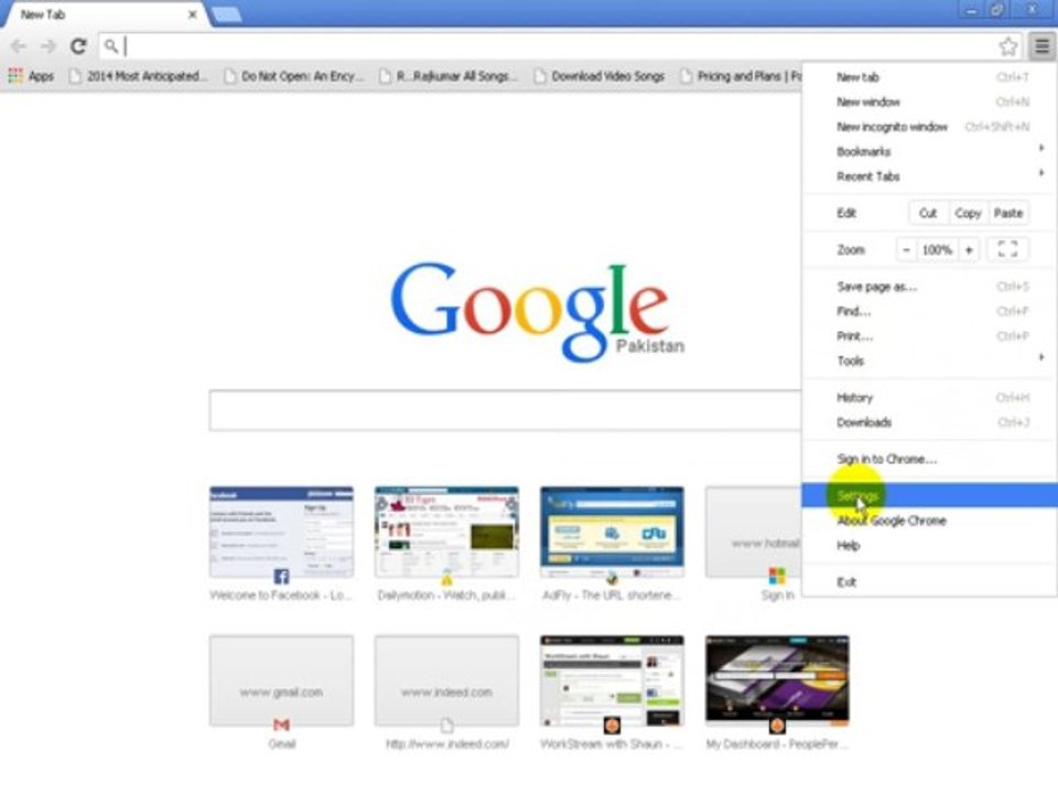 Setup Chrome Download Location