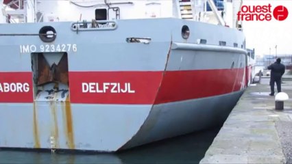 Victoriaborg : un remorquage délicat à Saint-Malo