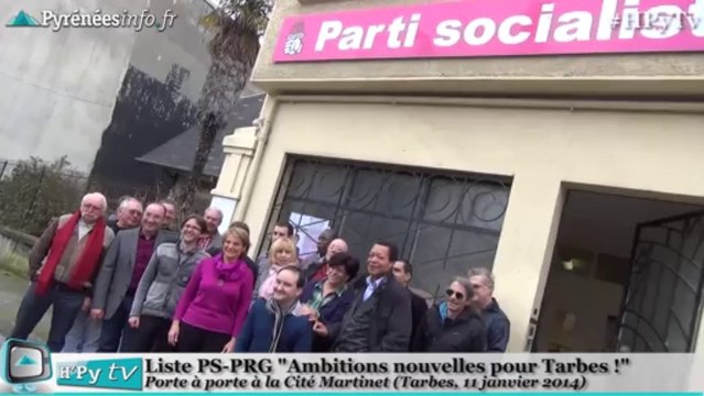 [TARBES] Municipales 2014 PS PRG - Michèle Pham sur le terrain (11 janvier 2014)