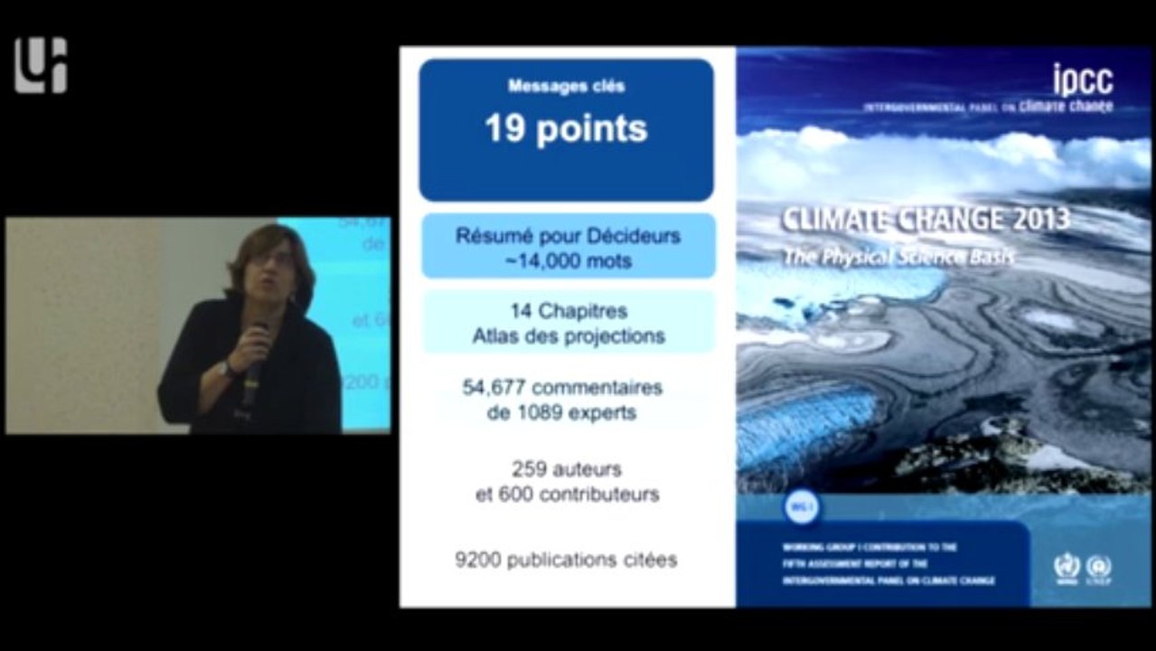 Valerie Masson Delmotte 20dec2013 evaluation des risques climatiques : 5eme rapport du GIEC