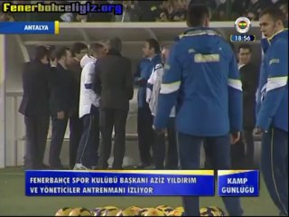 Aziz Yıldırım Sahaya İndi. 11/01/2014 Kamp Günlüğü