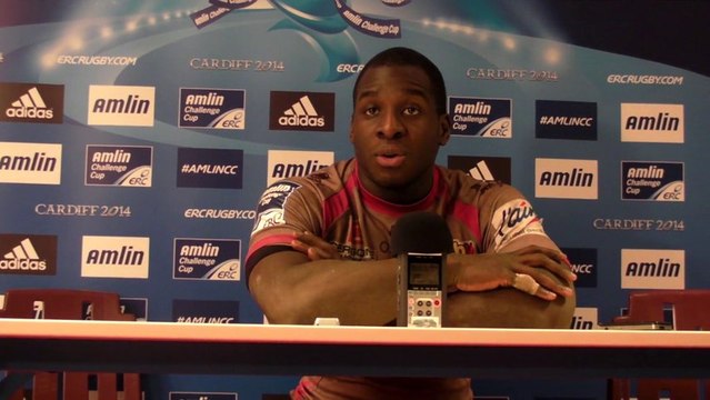 Rugby - Dug Codjo après la victoire d'Oyonnax face à Biarritz (Challenge Européen)