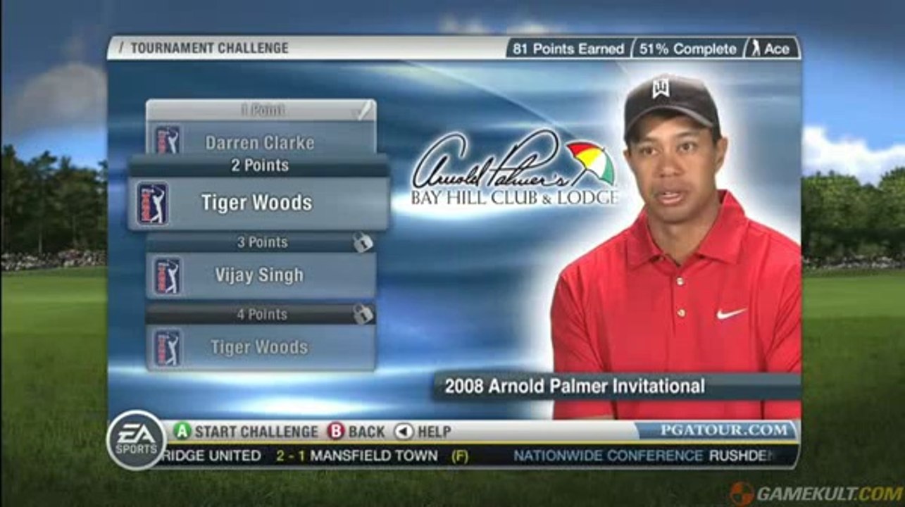 Tiger Woods PGA Tour 10 - Tournament Challenge