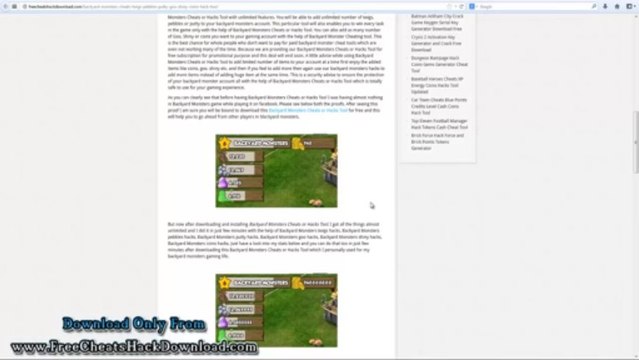 Backyard Monsters Cheats Twigs Pebbles Coins Hack (2014 Updated)