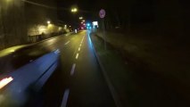 Rücksichtsloser Autofahrer am Butzweiler Hof. Samstag 11 Januar 2014 - 21h