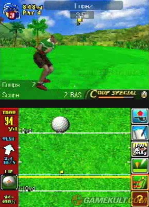 Nintendo Touch Golf : Birdie Challenge - Le swing