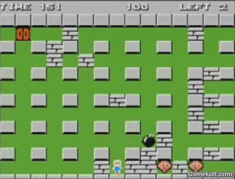 NES Classics : Bomberman - Premier niveau