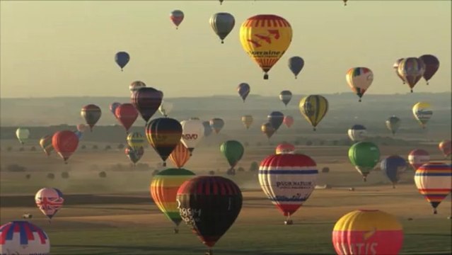 Record du monde d'envol de montgolfières,Lorraine Mondial Air Ballons 2013 Piano Fantasy Patrick Stafford