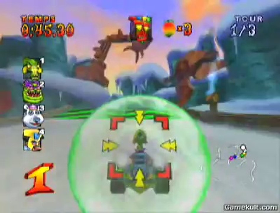 Crash Nitro Kart - Sous la neige