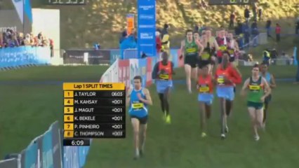Garrett Heath defeats Asbel Kiprop & Kenenisa Bekele XC 4km 2014