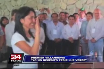 Premier César Villanueva: "No necesito la 'luz verde' de Nadine Heredia"
