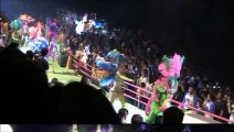 Samba Dancers bikini-style with a large elaborate head piece - Chimelong Circus, Guangzhou, China