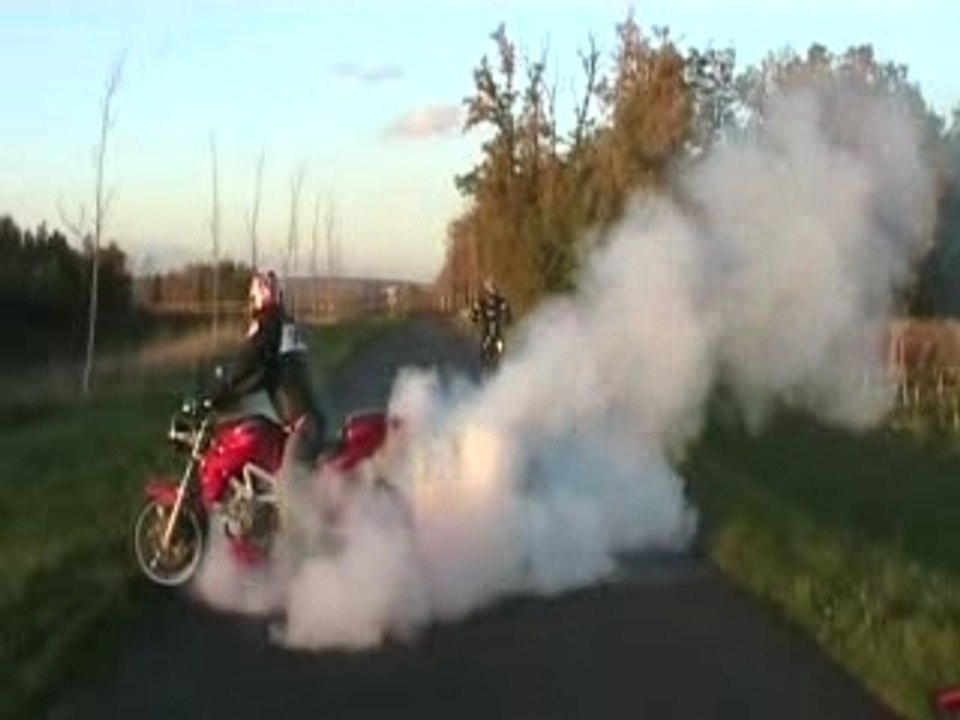 Sv burn avec stoppie 50cm3