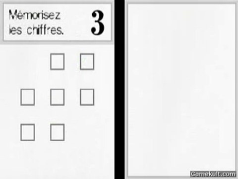 Programme d'Entraînement Cérébral du Dr Kawashima : Quel âge a votre cerveau ? - Mémoire des chiffres