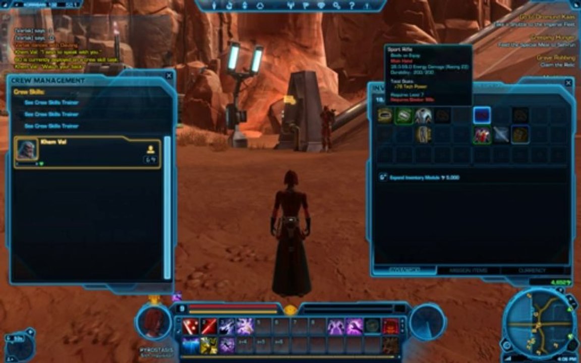 GameTag.com - Buy Sell Accounts - SWTOR How to get your companion to sell items!