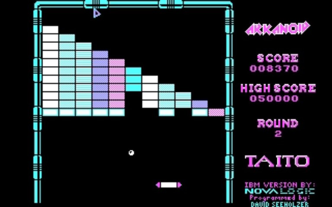Arkanoid (PC) - CGA graphics