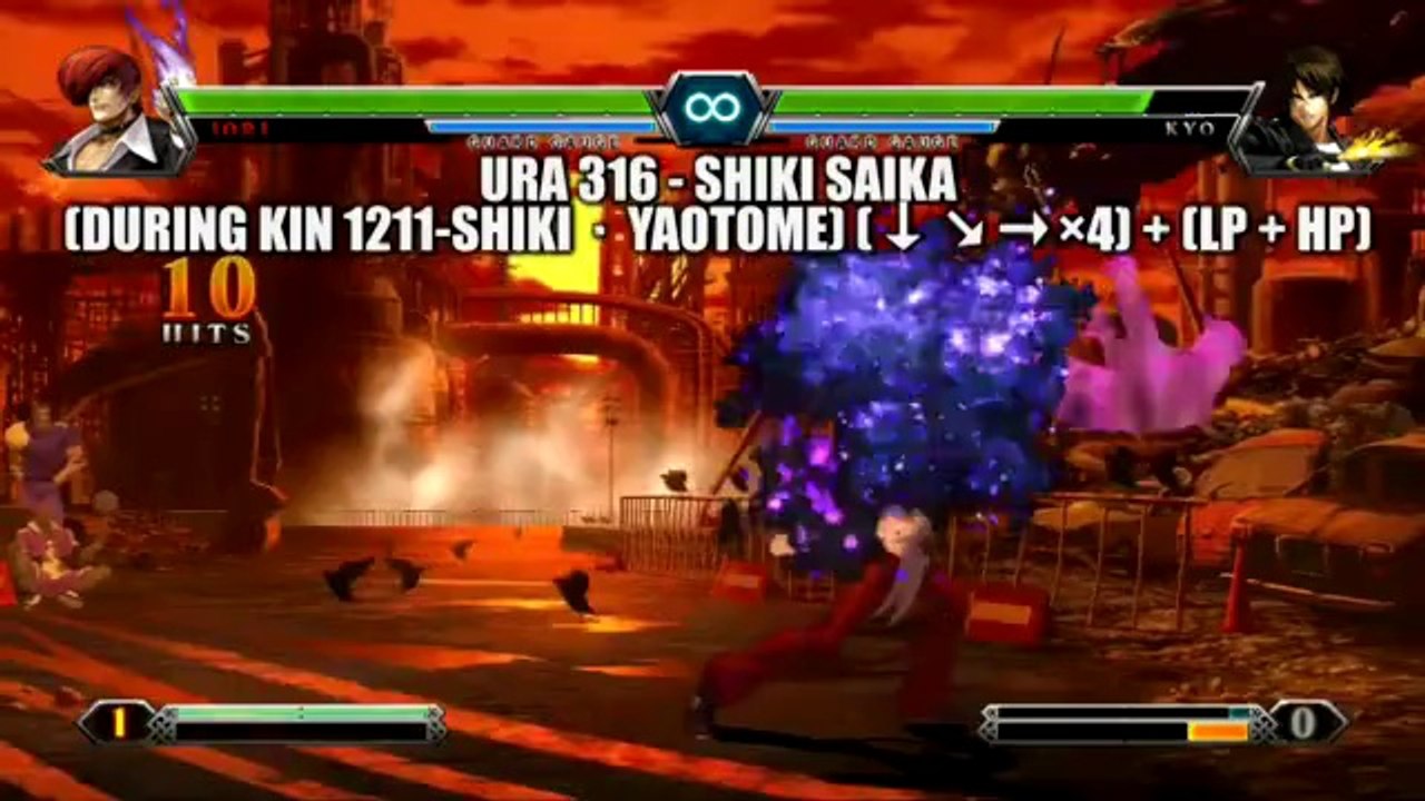 The King of Fighters XIII - Iori command list