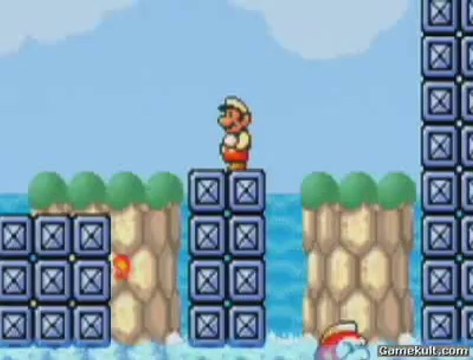 Super Mario Advance 4 : Super Mario Bros. 3 - Un niveau qui tangue