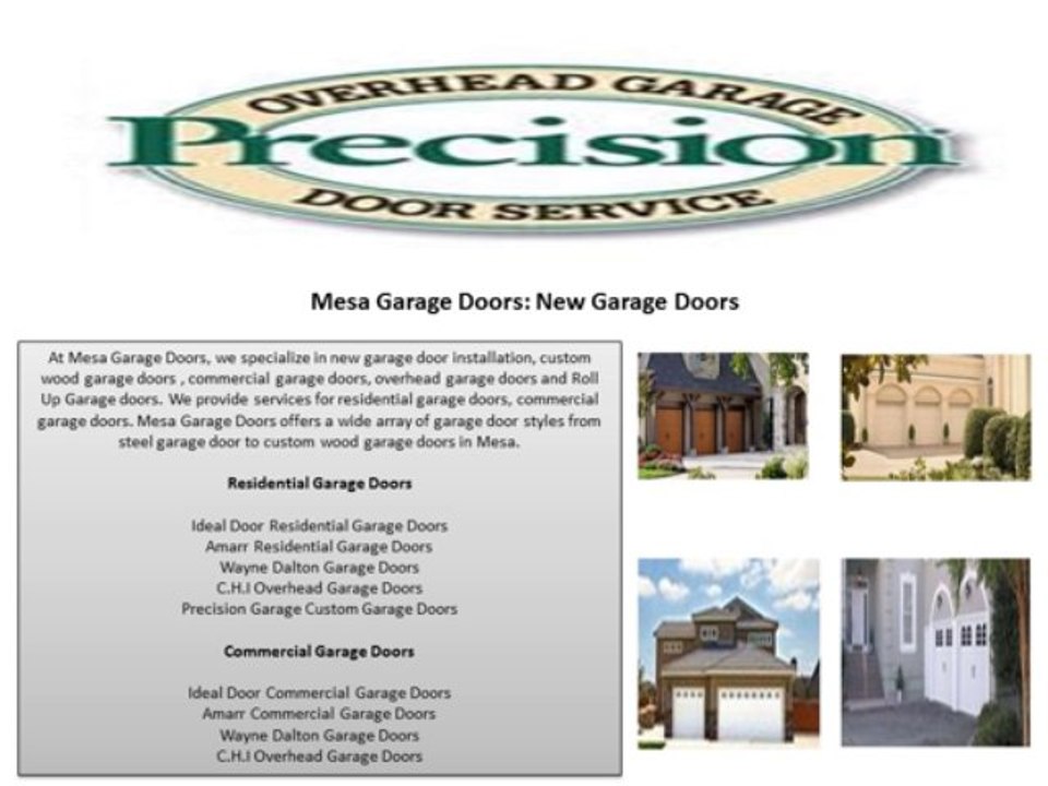 Precision Overhead Garage Door Service cave creek garage doors