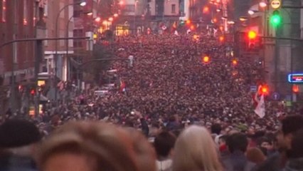 Tens of thousands march in Spain in support of ETA