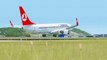 FSX Turkish Boeing 737 Landing @ Athens ( Outside ) ( HD )