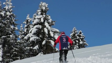 Making-off du snow art de Simon Beck à Megève
