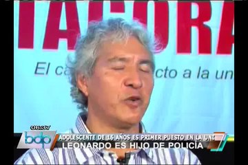 Joven primer puesto UNI: La juventud debe ponerse metas y luchar por ellas