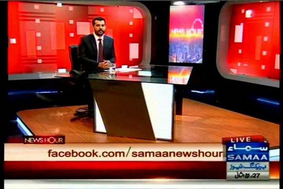 Samaa News Hour Usama Ghazi with MQM Haider Abbas Rizvi (27 Feb 2014)
