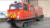 Engin amphibie Pompiers Mont st Michel