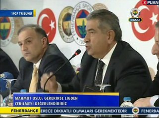 Mahmut Uslu : Gerekirse ligden çekilmeyi değerlendiririz