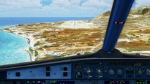 FSX Fly Niki Airbus A320 Landing @ Santorini ( Cockpit ) ( HD )