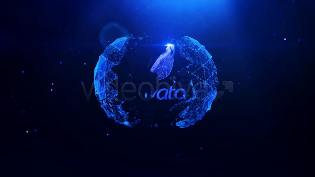 Blue water reveal - After Effects Template