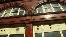 Inside disused Brompton Road Tube station