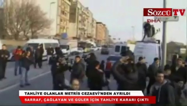 Tahliye olanlar Metris Cezaevi'nden ayrıldı