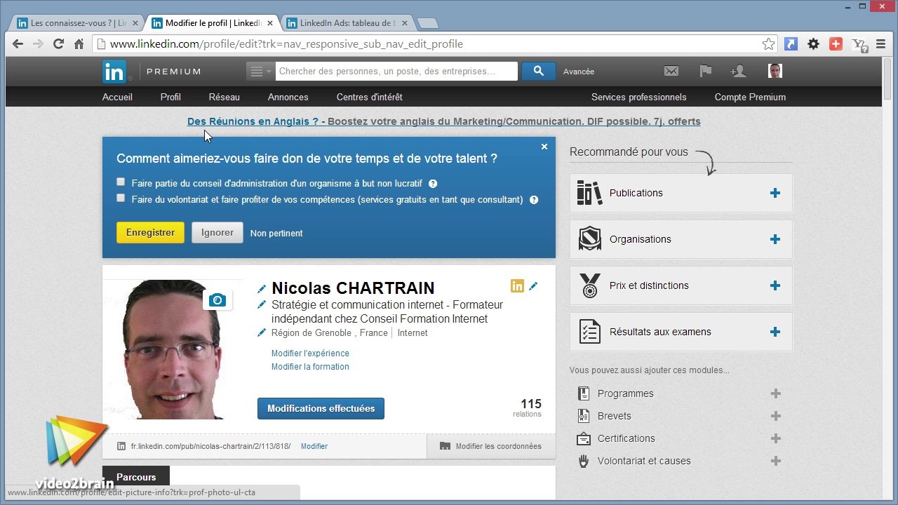 LinkedIn pour les entreprises : trailer | video2brain.com
