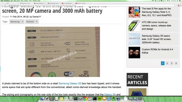 NEW Samsung Galaxy S5 Box LEAKED Specs !