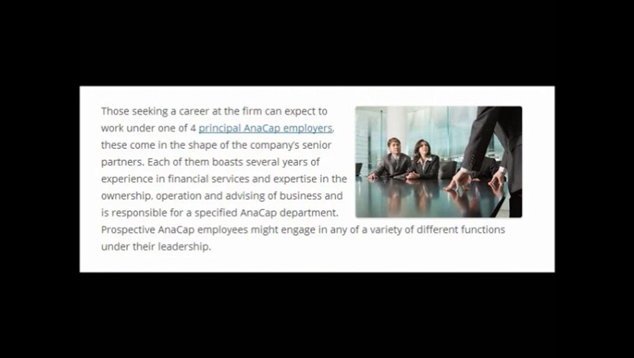 AnaCap Jobs and Employers l Anacap Employer