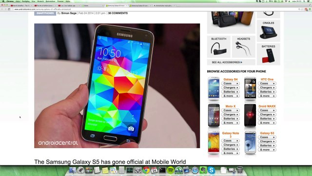Samsung Galaxy S5 Official Hands On & First Look - MWC 2014